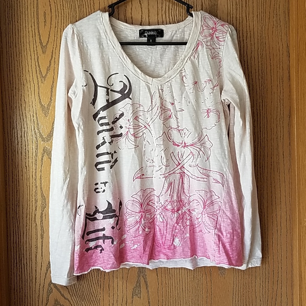 Adikted Womens Long Sleeve Size Large